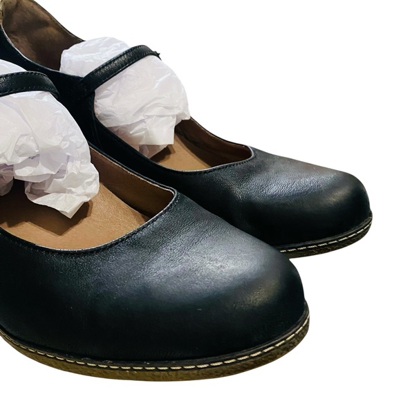 Dansko Black Leather Mary Jane Hidden Wedge Heels – Size 42 (US 11-11.5) - Picture 11 of 14